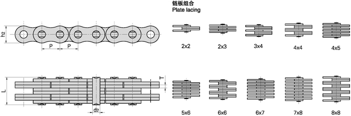FL板式鏈條結構