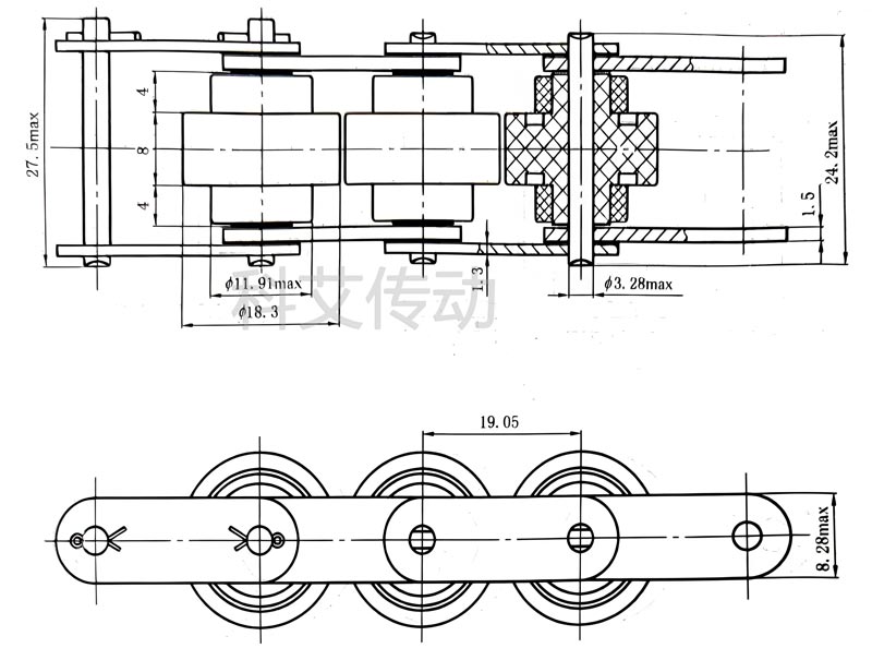 BS25-C206B 2.5倍速鏈條